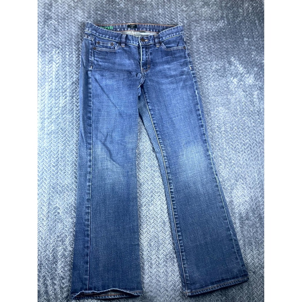 J.CREW Stretch Jeans Womens 29S Blue Denim Mid Rise Medium Wash Bootcut Leg